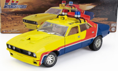 Greenlight Ford usa Falcon Xb V8 Police Interceptor Mad-max 1973 Movie - M.rockatansky The Dark One 1:18 Žlutá Červená Modrá