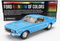 Greenlight Ford USA Mustang Fastback Coupe 1968 - Ford Rainbow Of Colors 1:18, modrá