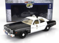 Greenlight Plymouth Fury Los Angeles Police Department 1978 1:24 Černá Bílá