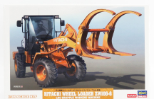 Hasegawa Hitachi fiat Zw100-6 Ruspa Gommata Tractor - Scraper 1:35 /