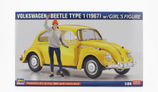 Hasegawa Volkswagen Beetle Type 1 With Girl Figure 1967 1:24 /