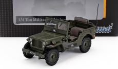 Hongwell Jeep Willys Necaf 1/4 Nl Army Open 1942 1:43 Vojenská Zelená