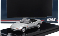 Ignition-model Mazda Eunos (mx5) Na6ce Spider Roadster 1989 1:64 Silver