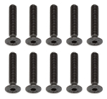 Imbusové šrouby s zápustnou hlavou M4x20 mm FHCS, 10 ks.