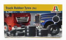 Italeri Accessories Set 8x Rubber Tires For Truck 1:24 /