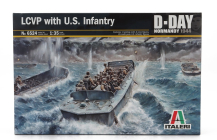Italeri Boat Lcvp Landing Craft With Usa Infantry Military D-day Normandy 1944 1:35 /