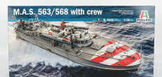 Italeri Boat Mas M.a.s. 563/568 Military With Crew 1:35 /