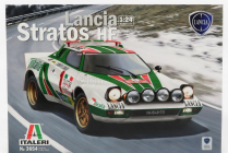 Italeri Lancia Stratos Hf Alitalia N 1 Winner Rally Montecarlo 1977 1:24