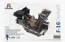 Italeri Lockheed martin Cockpit F-16 Military Airplane 1978 1:12 /