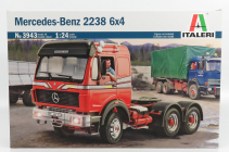 Italeri Mercedes benz 2238 6x4 Tractor Truck 3-assi 1990 1:24 /