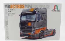 Italeri Mercedes benz Actros 1845 Mp4 Bigspace Tractor Truck Grand Prix Edition 2-assi 2020 1:24 /