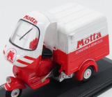 Italeri Piaggio Ape B150 Van Furgone Pubblicitario Consegna A Domicilio Motta 1954 1:32 Bílá Červená