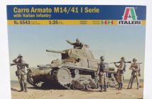 Italeri Tank M14/41 I Series With Italian Infantry Military 1945 1:35 /