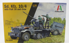 Italeri Truck Sd.kfz. 10/4 With Flak 30 And Crew Military 1945 1:35 /