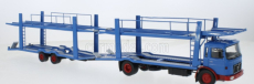 Ixo-models MAN 19.320 Truck Car Transporter 1970 1:43 Modrá Červená