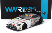 Ixo-models Mercedes benz Amg Gt3 Evo 6.2l V8 Team Winward N 130 Dtm Season 2024 Maro Engel 1:18 Bílá Šedá