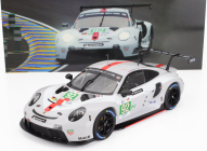 Ixo-models Porsche 911 991-2 Rsr-19 4.2l Team Porsche Gt N 92 24h Le Mans 2022 Michael Christensen - Kevin Estre - Laurens Vanthoor 1:18 Bílá Šedá Červená