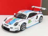 Ixo-models Porsche 911 991 Rsr 4.0l Flat-6 Porsche Gt Team N 93 3rd Lmgte Pro Class 22th 24h Le Mans 2019 P.pilet - E.bamber - N.tandy 1:18 Bílá Modrá Červená
