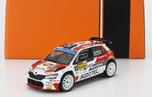 Ixo-models Škoda Fabia Rally2 Evo Team Agrotech Skoda N 4 Winner Rally Barum 2022 Jan Kopecky - Jan Hlousek 1:43 Bílá Červená Černá
