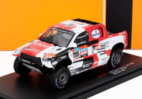 Ixo-models Toyota Hilux Pick-up Gr Dkr Team Gazoo Racing N 205 4th Rally Dakar 2023 Giniel De Villiers - Dennis Murphy 1:43 Bílá Červená