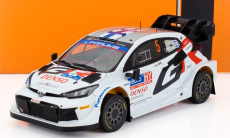 Ixo-models Toyota Yaris Gr Rally1 Team Toyota Gazoo Racing Wrt N 5 4th Rally Finland 2024 Sami Pajari - Enni Malkonen 1:18 Bílá