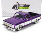 Jada Chevrolet C-10 Pick-up Custom 1985 1:24 Fialová Bílá