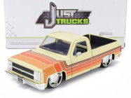 Jada Chevrolet C-10 Pick-up Custom 1985 1:24 Krémově Hnědá Oranžová