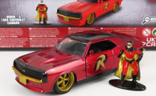 Jada Chevrolet Camaro Coupe With Robin Figure 1969 1:32 Red