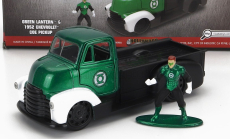 Jada Chevrolet Coe Truck With Green Lantern Figure 1952 1:32 Zelená Černá