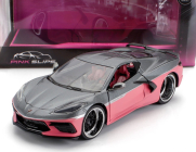 Jada Chevrolet Corvette Stingray Coupe 2020 1:24 Šedorůžová