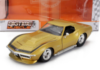Jada Chevrolet Corvette Zl1 Stingray Coupe 1969 1:24 Gold Met