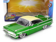 Jada Chevrolet Impala Custom Street Low 1959 1:24 Zelený Krém