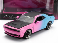 Jada Dodge Challenger Srt Hellcat Coupe 2015 1:24 Růžová Světle Modrá