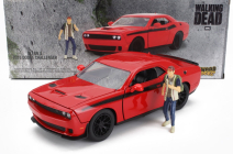Jada Dodge Challenger With Walking Dead Glenn Figure 2015 1:24 Červená Černá