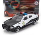 Jada Dodge Charger Srt8 Police Policia Civil 2006 - Fast & Furious 1:32 Černá Bílá