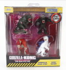 Jada Figures Set 4x Godzilla - Skar King - Kong - Shimo - Cm. 6.0 1:64 Různé