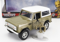 Jada Ford usa Bronco With Groot Figure Marvel Guardians Of The Galaxy 1973 1:32 Zelená Bílá