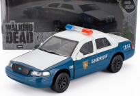 Jada Ford usa Crown Victoria Police Interceptor Sheriff 2001 - The Walking Dead 1:32 Bílá Modrá