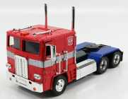 Jada Freightliner Flt86 Tractor Truck 3-assi 1986 - Optimus Prime Transformers Iv L'era Dell'estinzione - Movie 2014 1:24 Červená Modrá