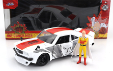 Jada Mazda Rx-3 With One Punch Saitama Figure 1974 1:24 Bílá Červená Žlutá
