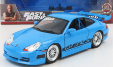Jada Porsche 911 996 Gt3 Rs Coupe 2001 - Fast & Furious 1:24 Světle Modrá
