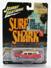 Johnny lightning Cadillac Eldorado Surf Shark Ambulance 1959 1:64, červená