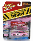 Johnny lightning Ford usa Crown Victoria N 43 Demilition Derby 1997 1:64 Růžová Bílá