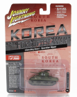 Johnny lightning Tank M4a3 Sherman Military Korea 1944 1:64 Vojenská Zelená