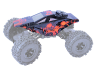 Karoserie pro RC auto Crawler 4WD RTR, červenočerná