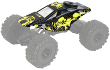 Karoserie pro RC auto Crawler 4WD RTR, žlutočerná