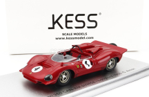 Kess-model Ferrari 350 P4 Spider Can-am S/n0858 N 4 Tasman Gp Longford 1968 C.amon 1:43 Red