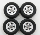 Kk-scale Accessories 4x  Cromodora Wheel And Tyre Set 1969 Ferrari 365 Gtb Daytona 1:18 Black