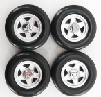 Kk-scale Accessories Ferrari 512bb -365gt4/bb - 4x Wheels And Tyre Set 1973 1:18 Black