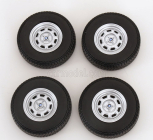 Kk-scale Accessories Set 4x Wheels And Rims For Bmw 2002 1971 1:12 Černý Chrom